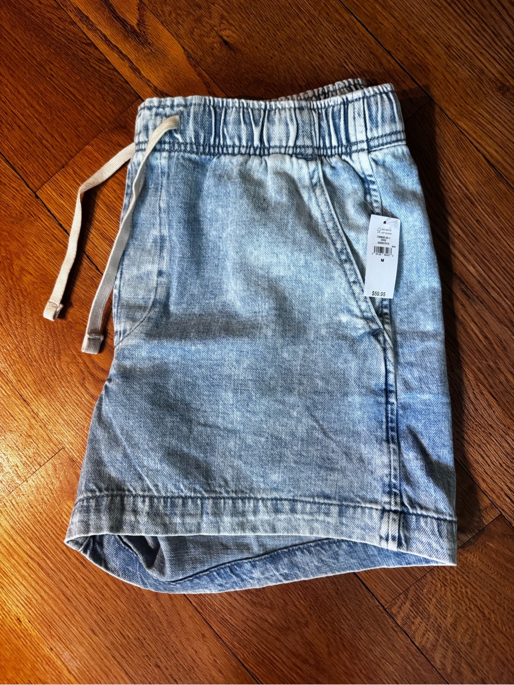 GAP Light Blue Denim Women's Drawstring Shorts